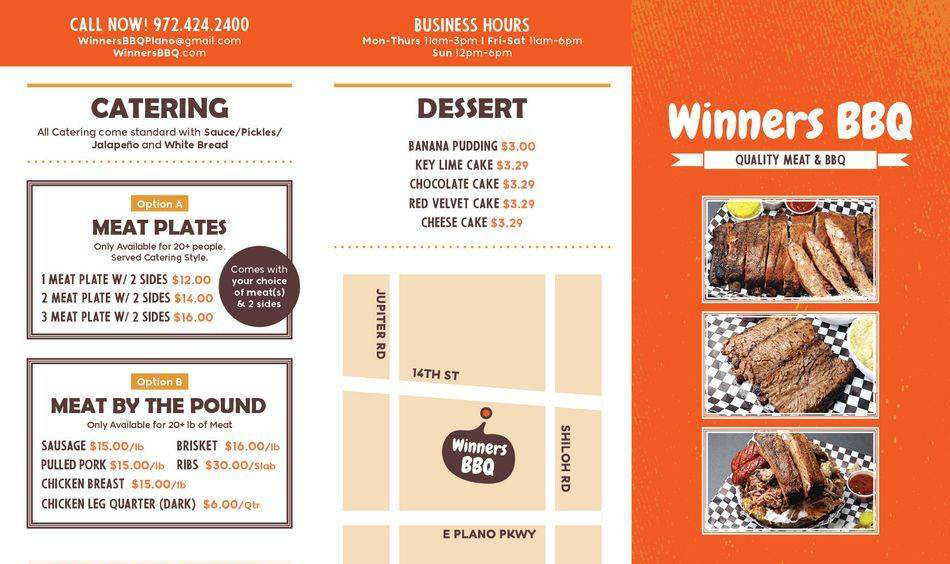 Winners BBQ Menu 2